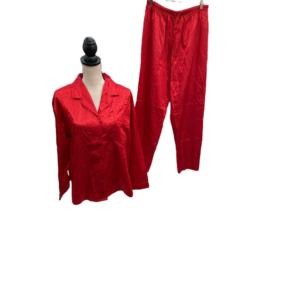 Tesovo Medium Red Vintage Deadstock Two Piece Pajama Set